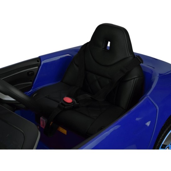 JOKO Elektrické autíčko BMW i4, penové kolesá, kožené sedadlo, modré