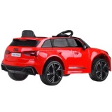 JOKO Elektrické autíčko AUDI RS 6, penové kolesá, kožené sedadlo, USB a MP3 vstup, červené