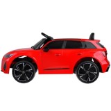 JOKO Elektrické autíčko AUDI RS 6, penové kolesá, kožené sedadlo, USB a MP3 vstup, červené