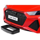 JOKO Elektrické autíčko AUDI RS 6, penové kolesá, kožené sedadlo, USB a MP3 vstup, červené
