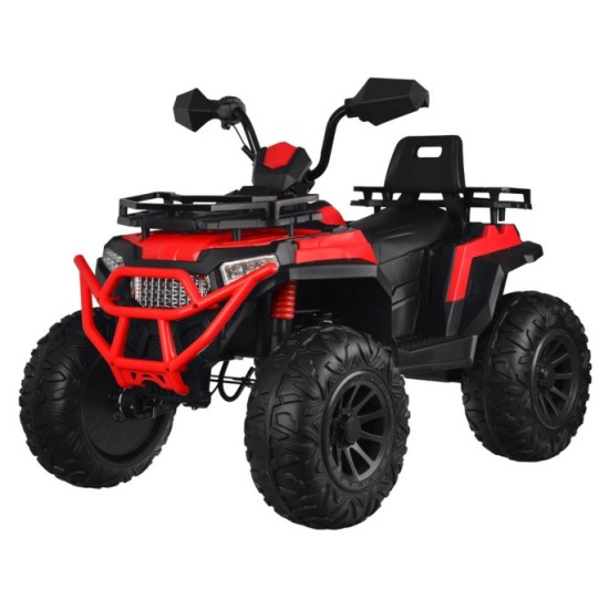 JOKO Elektrická Štvorkolka 4x4 s Diaľkovým ovládaním, penové kolesá, červená