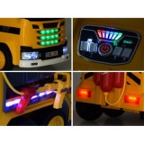 JOKO Elektrické autíčko Žeriav so Striekajúcou vodou, Elektrické ovládanie ramena, kožené sedadlo, penové kolesá, zvuk, svetlo,