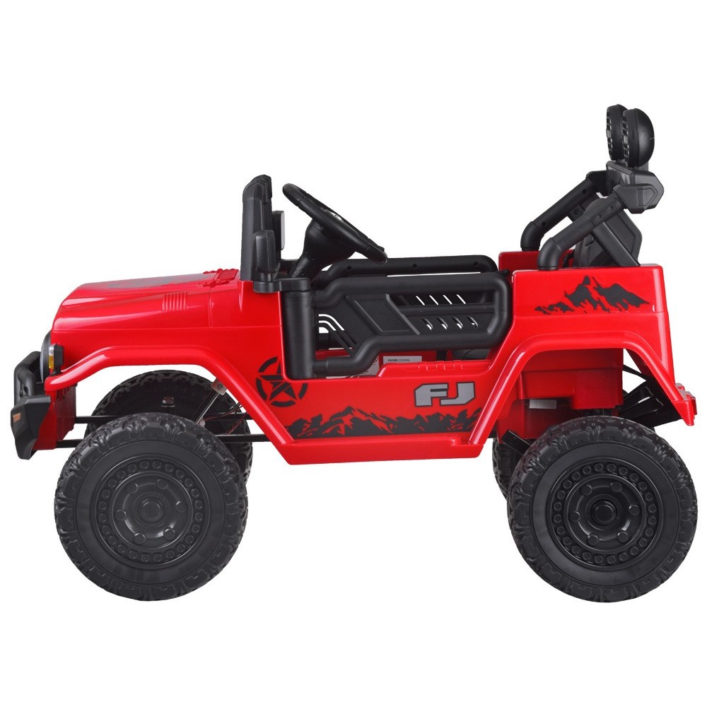 JOKO Elektrické autíčko TOYOTA FJ Cruiser 4x4, penové kolesá, kožené sedadlo, červené