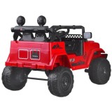 JOKO Elektrické autíčko TOYOTA FJ Cruiser 4x4, penové kolesá, kožené sedadlo, červené