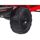 JOKO Elektrické autíčko TOYOTA FJ Cruiser 4x4, penové kolesá, kožené sedadlo, červené