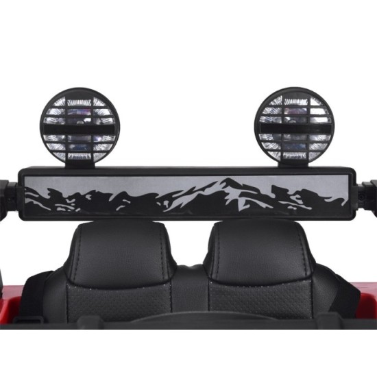 JOKO Elektrické autíčko TOYOTA FJ Cruiser 4x4, penové kolesá, kožené sedadlo, červené