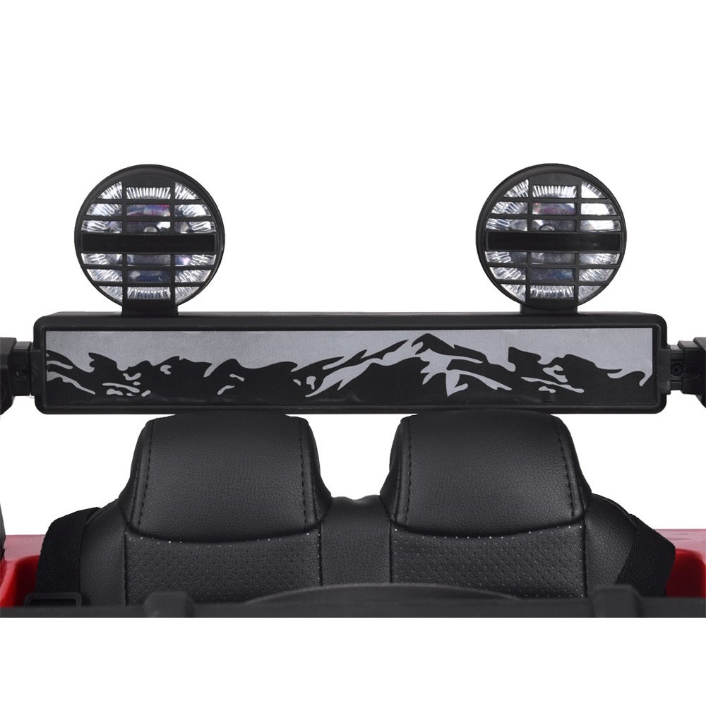 JOKO Elektrické autíčko TOYOTA FJ Cruiser 4x4, penové kolesá, kožené sedadlo, červené