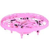 JOKO RC Lietajúcí Dron Ufo ovládaný RUKOU a GESTAMI + LED setlo, ružový