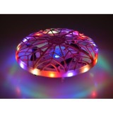 JOKO RC Lietajúcí Dron Ufo ovládaný RUKOU a GESTAMI + LED setlo, ružový