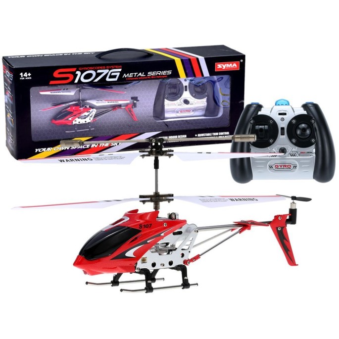 SYMA RC Vrtulník S107G na diaľkové ovládanie, červený