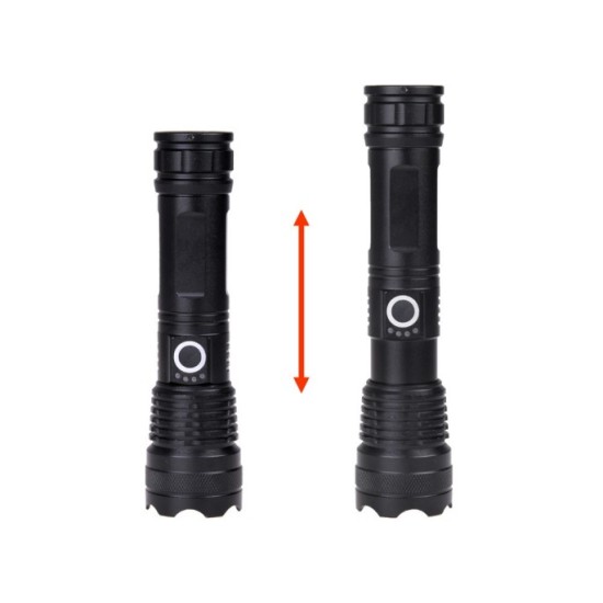 JOKO Hliníkové Svietidlo LED + Zoom, vodotesné s púzdrom, USB nabíjačka
