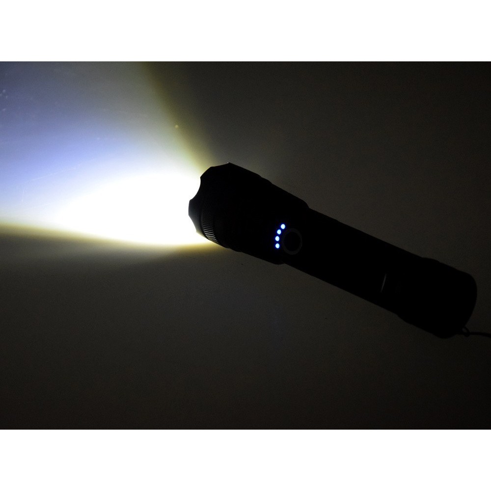 JOKO Hliníkové Svietidlo LED + Zoom, vodotesné s púzdrom, USB nabíjačka
