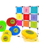 JOKO Hra Hádzanie na Cieľ - Lietajúci Tanier, Lietajúci Disk 8ks + Terč 160cm x 117 cm + Taška