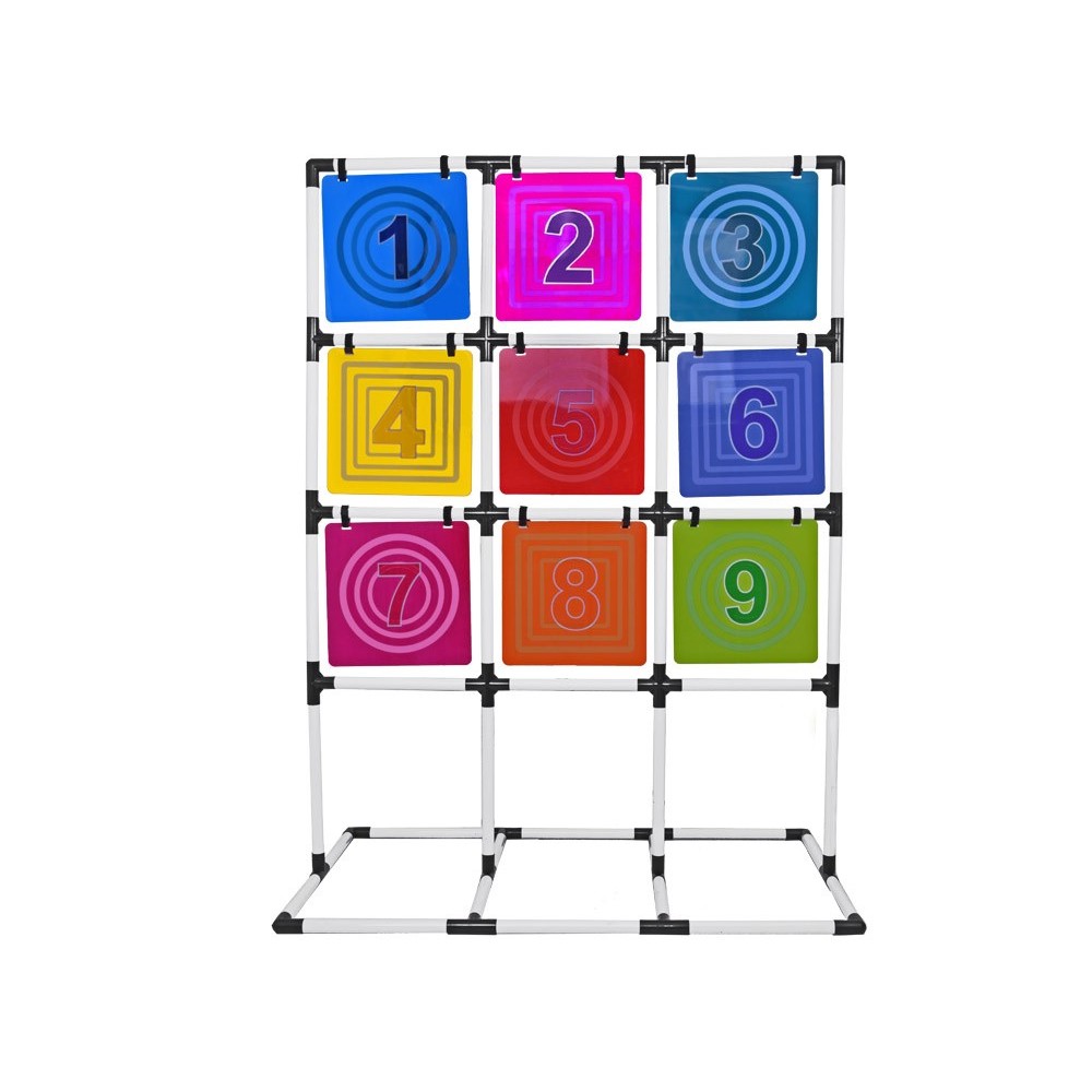 JOKO Hra Hádzanie na Cieľ - Lietajúci Tanier, Lietajúci Disk 8ks + Terč 160cm x 117 cm + Taška
