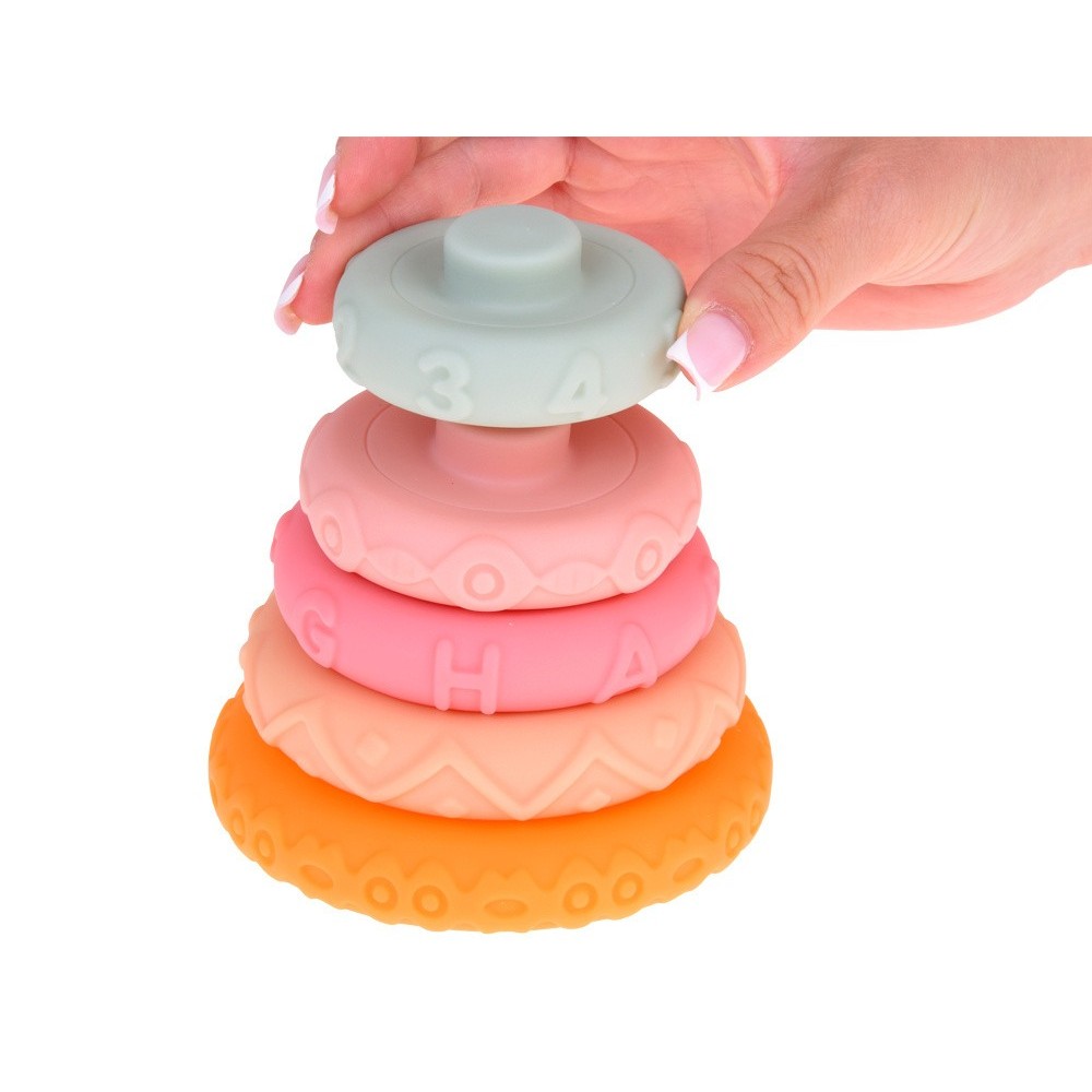 JOKO Gumenná Senzorická Pyramída Jednorožec