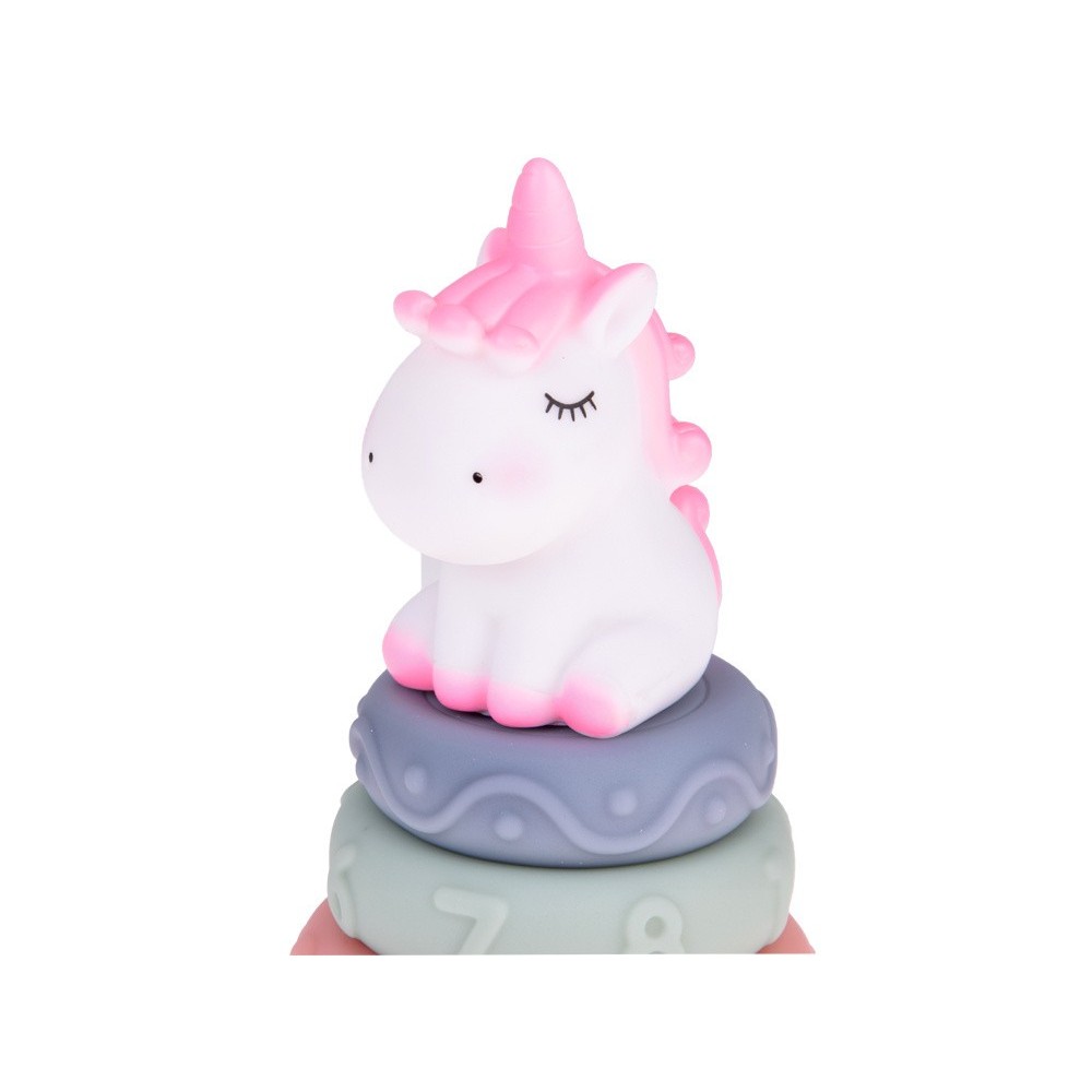 JOKO Gumenná Senzorická Pyramída Jednorožec
