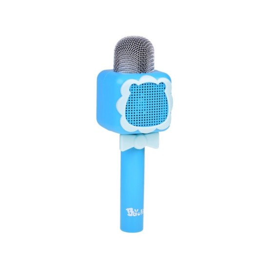 JOKO Multifunkčný Detský Mikrofón KARAOKE s Nahrávaním a Bluetooth + SD vstup, modrý