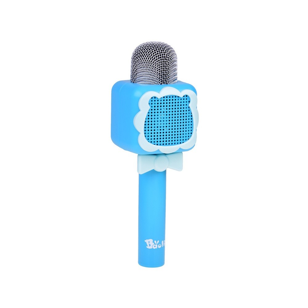 JOKO Multifunkčný Detský Mikrofón KARAOKE s Nahrávaním a Bluetooth + SD vstup, modrý