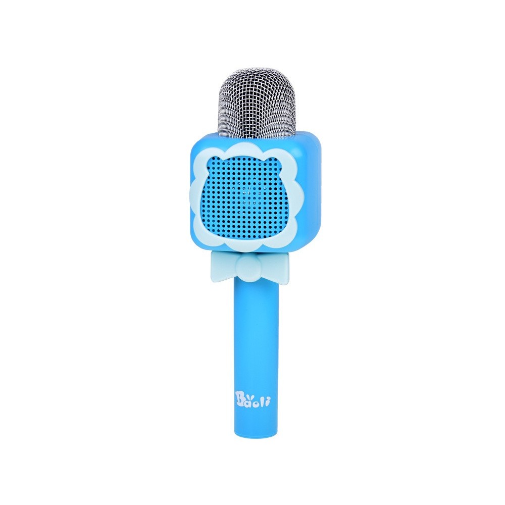 JOKO Multifunkčný Detský Mikrofón KARAOKE s Nahrávaním a Bluetooth + SD vstup, modrý