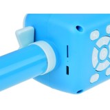 JOKO Multifunkčný Detský Mikrofón KARAOKE s Nahrávaním a Bluetooth + SD vstup, modrý