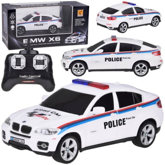 JOKO RC Auto BMW na diaľkové ovládanie so svetlom 1:24, biele
