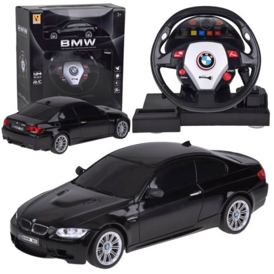 JOKO RC Auto BMW s Volantom na diaľkové ovládanie + svetlo, čierne
