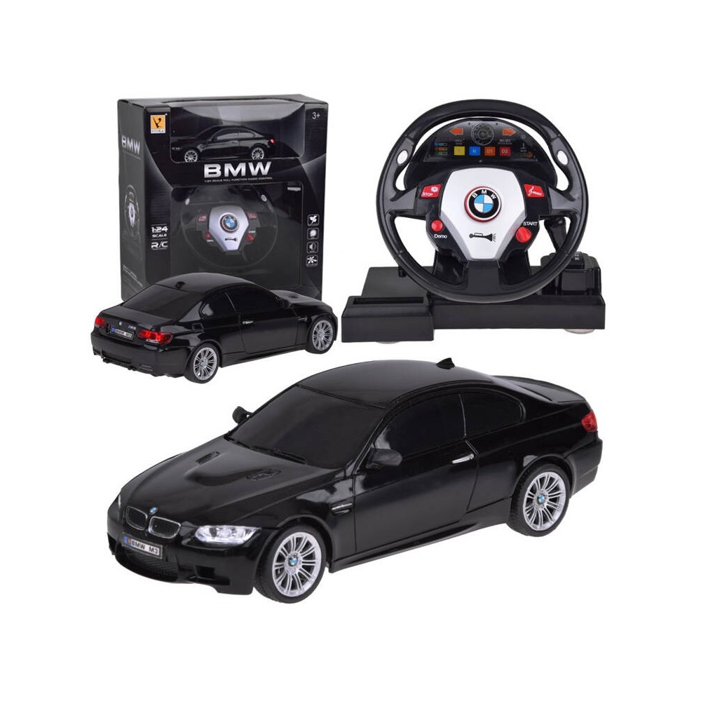 JOKO RC Auto BMW s Volantom na diaľkové ovládanie + svetlo, čierne