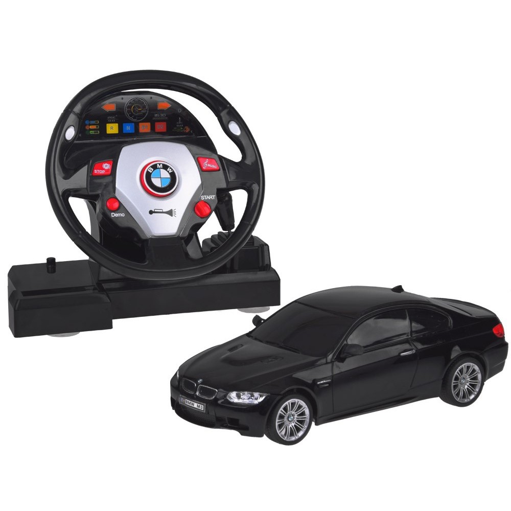 JOKO RC Auto BMW s Volantom na diaľkové ovládanie + svetlo, čierne