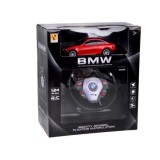 JOKO RC Auto BMW s Volantom s Radením na diaľkové ovládanie 1:24 + svetlo a zvuky, červené