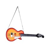 JOKO Elektrická Gitara s Kovovými strunami s svetlom + melódie, hnedá