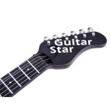 JOKO Elektrická Gitara s Kovovými strunami s svetlom + melódie,  svetlo hnedá