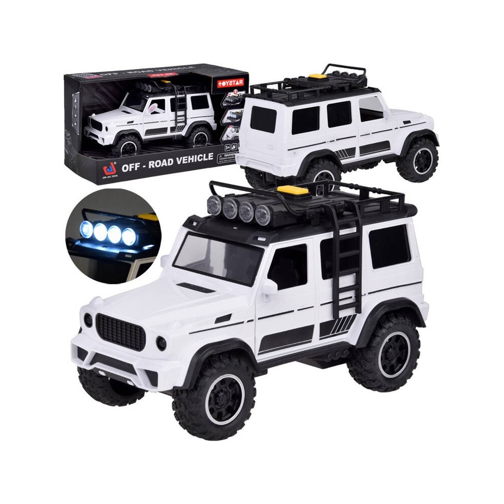 JOKO Auto Jeep OFF-ROAD so svetlom a zvukom, biele