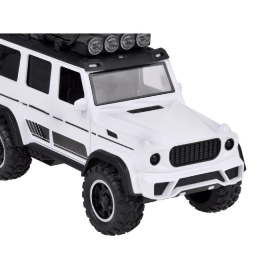 JOKO Auto Jeep OFF-ROAD so svetlom a zvukom, biele