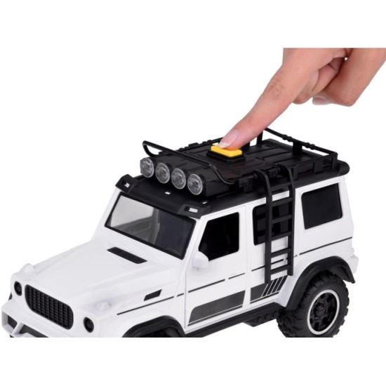JOKO Auto Jeep OFF-ROAD so svetlom a zvukom, biele