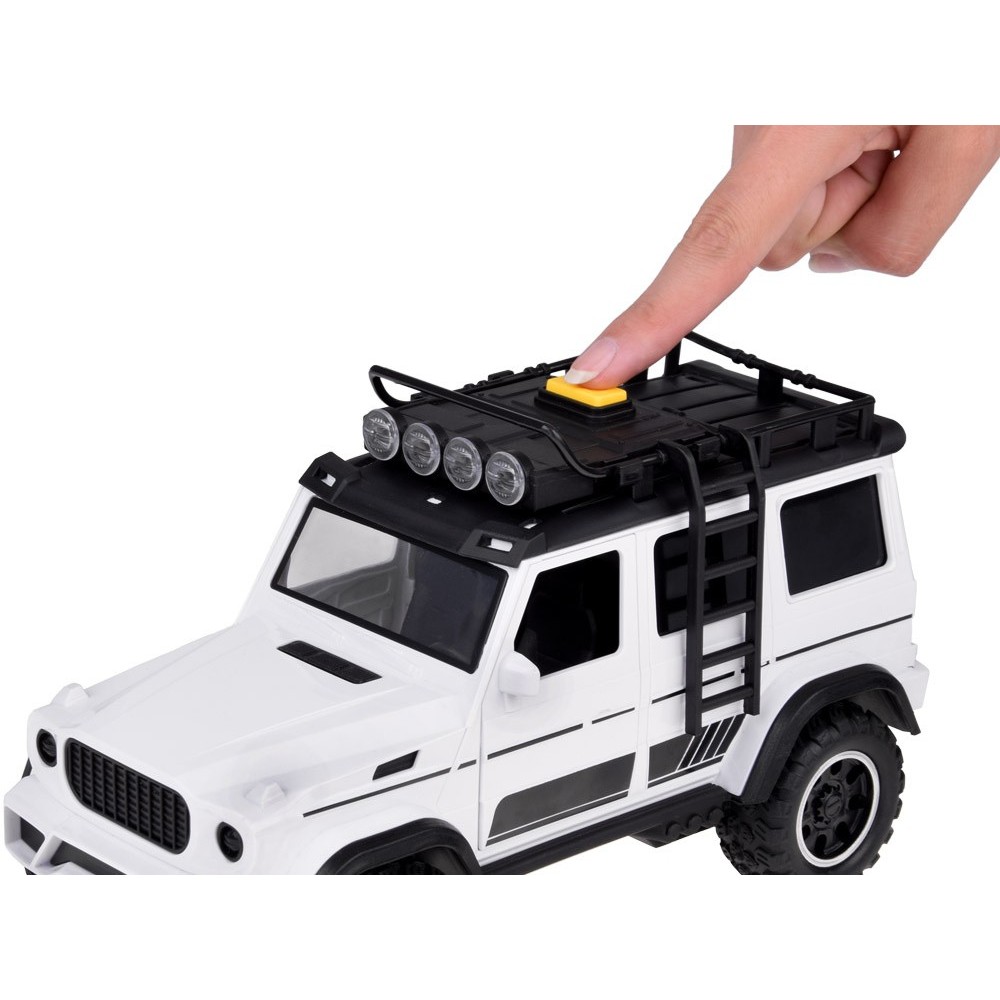 JOKO Auto Jeep OFF-ROAD so svetlom a zvukom, biele