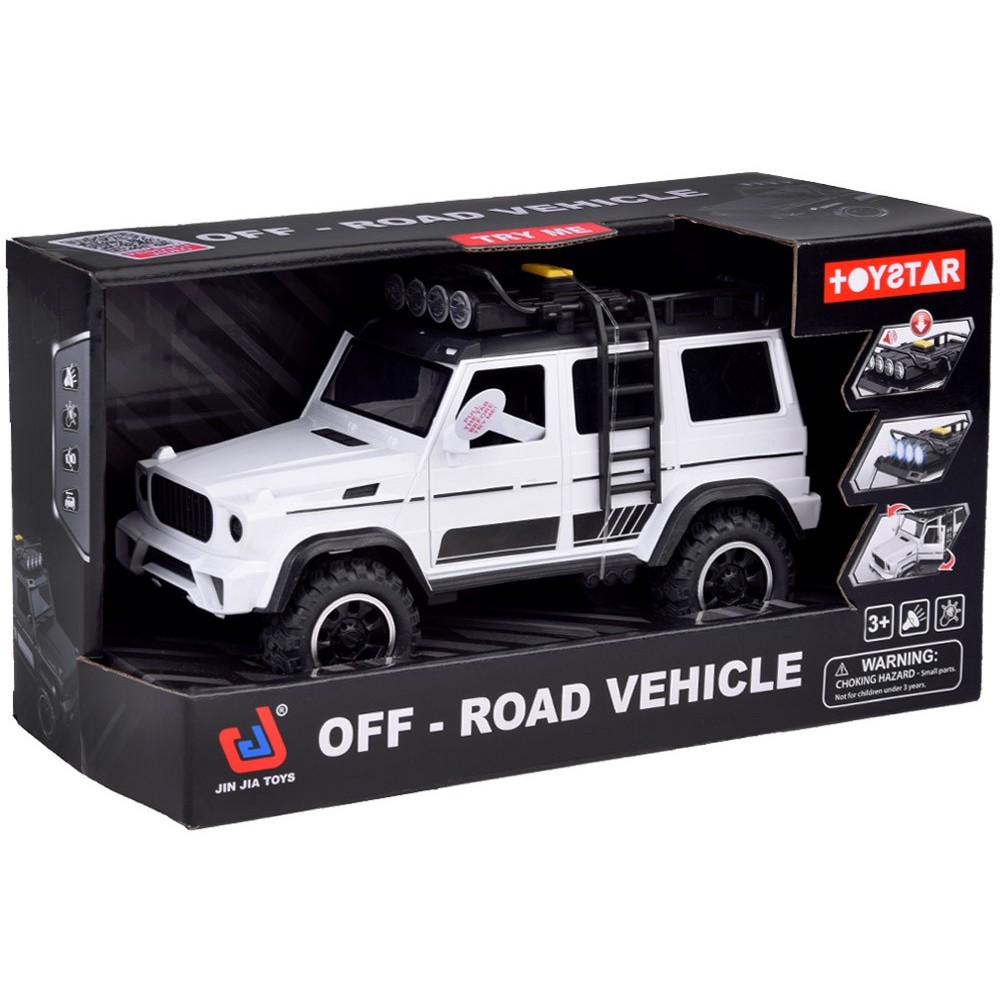 JOKO Auto Jeep OFF-ROAD so svetlom a zvukom, biele