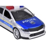 JOKO Policajné auto so svetlom, zvukom a otváracími dverami, strieborné