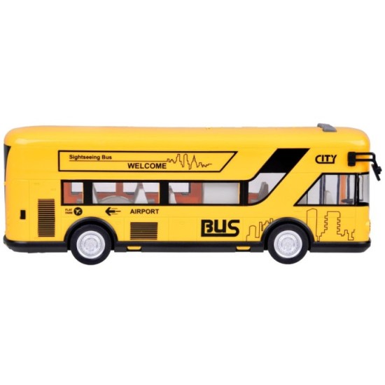 JOKO Autobus na batériek s otváracími dverami, svetlom a zvukom, žltý