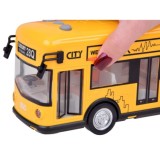 JOKO Autobus na batériek s otváracími dverami, svetlom a zvukom, žltý