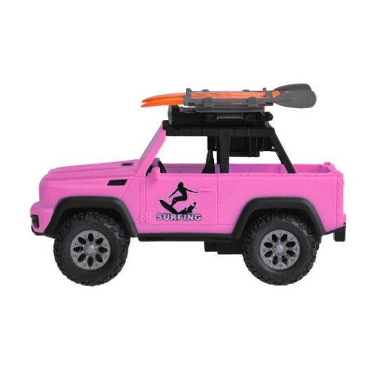 JOKO Ružové Auto Jeep OFF Road so Surfovacími Doskami, so zvukom