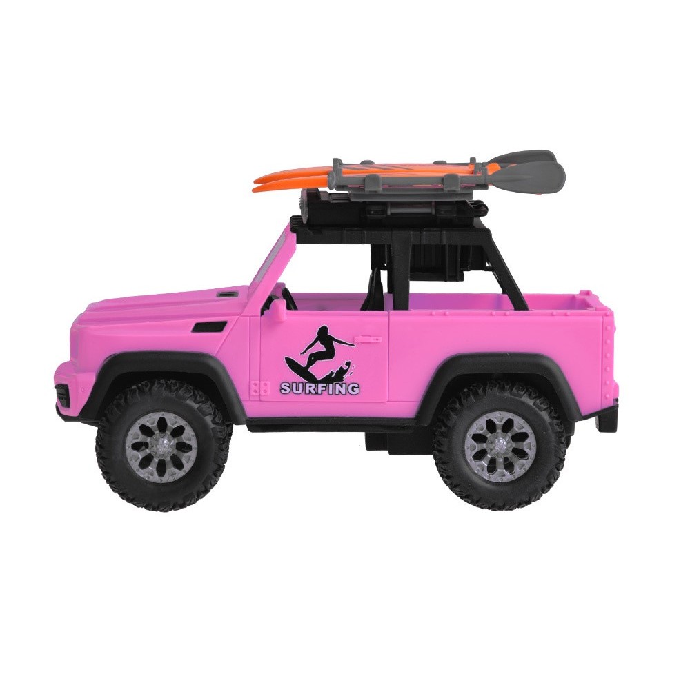 JOKO Ružové Auto Jeep OFF Road so Surfovacími Doskami, so zvukom