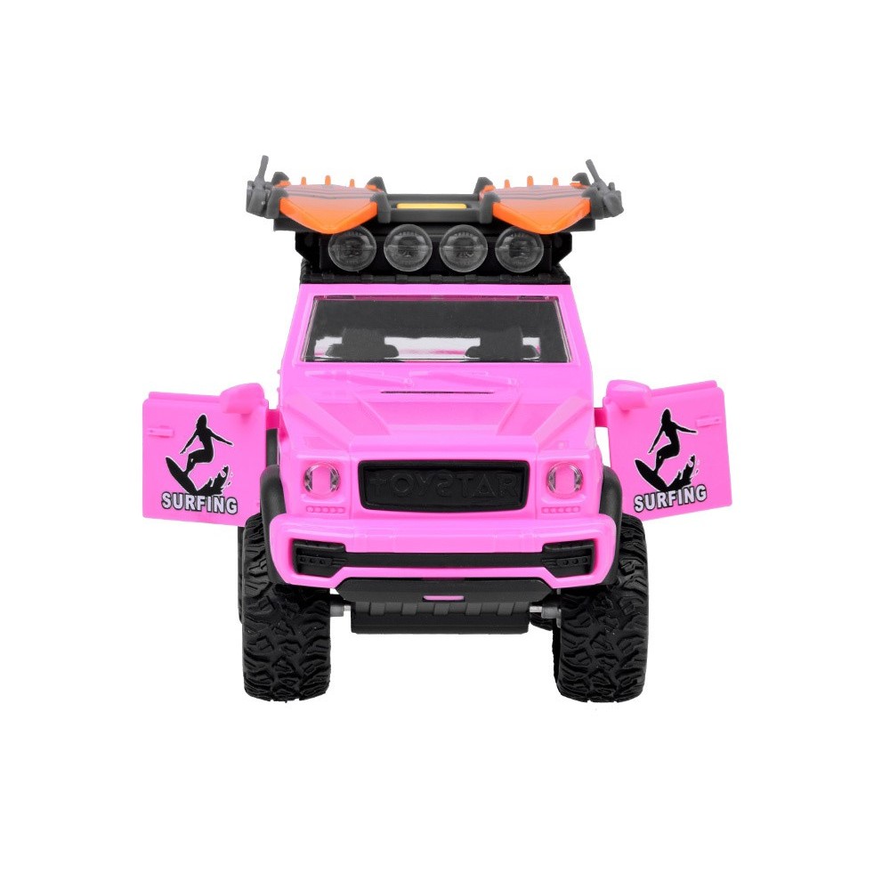 JOKO Ružové Auto Jeep OFF Road so Surfovacími Doskami, so zvukom