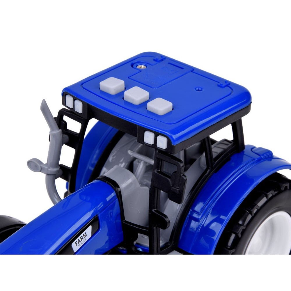 JOKO Traktor so svetlom a zvukom 20cm, modrý