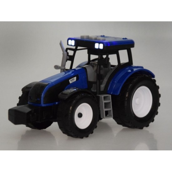 JOKO Traktor so svetlom a zvukom 20cm, modrý