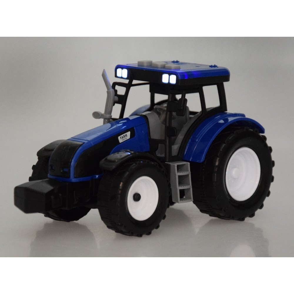JOKO Traktor so svetlom a zvukom 20cm, modrý