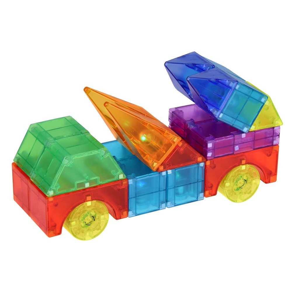JOKO Svietiace Magnetické Kocky 3D s LED svetlom 64ks