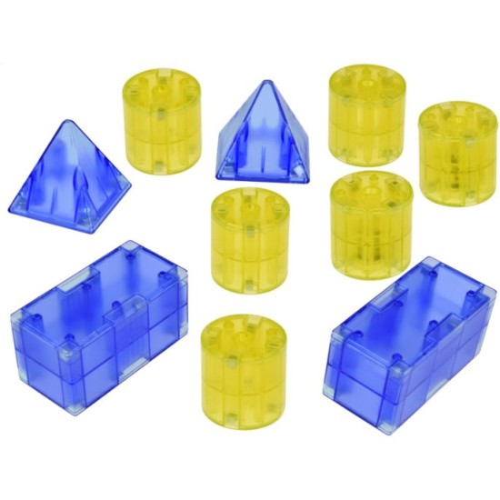 JOKO Svietiace Magnetické Kocky 3D s LED svetlom 64ks