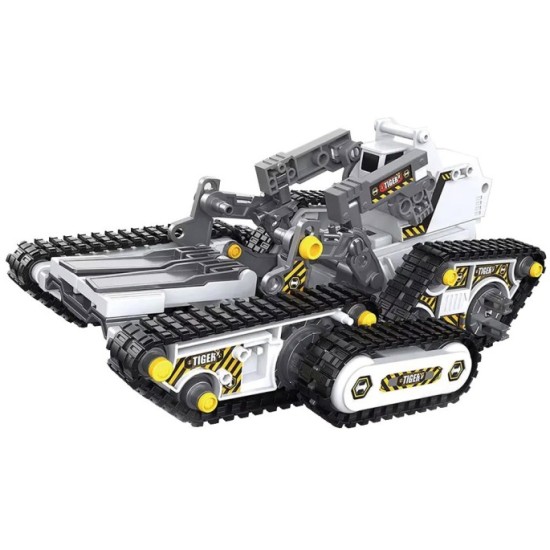 JOKO Veľká Sada RC Technická Stavebnica na diaľkové ovládanie Bager, Tank, Vysokodzvižný Vozík, Stroj na drevo 4v1