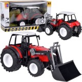 JOKO Veľký Traktor 33cm s pohyblicým ramenom a lyžicou a Veľkými kolesami, červený