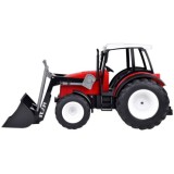 JOKO Veľký Traktor 33cm s pohyblicým ramenom a lyžicou a Veľkými kolesami, červený